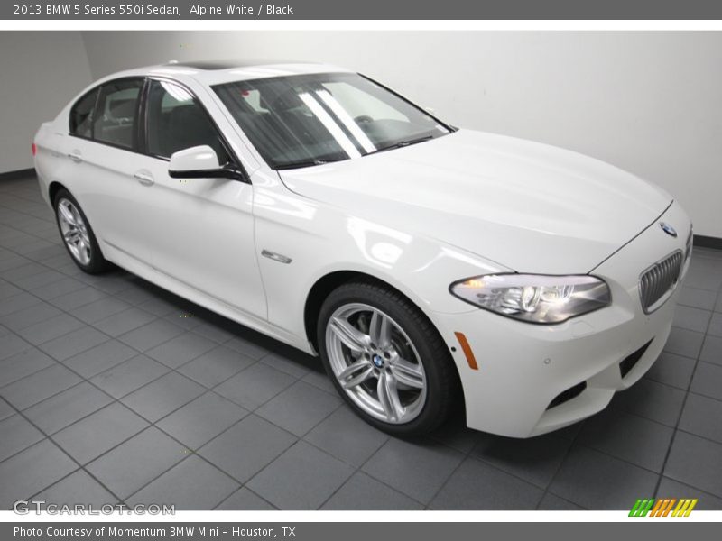Alpine White / Black 2013 BMW 5 Series 550i Sedan