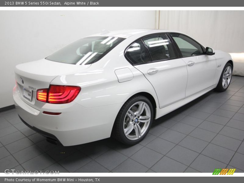 Alpine White / Black 2013 BMW 5 Series 550i Sedan