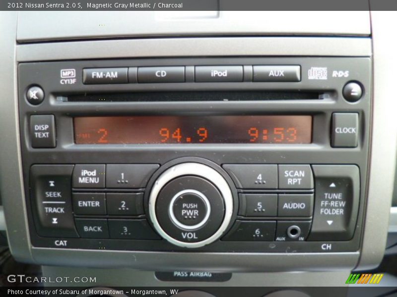 Magnetic Gray Metallic / Charcoal 2012 Nissan Sentra 2.0 S