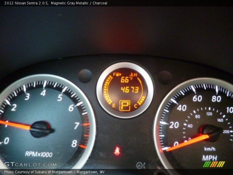 Magnetic Gray Metallic / Charcoal 2012 Nissan Sentra 2.0 S