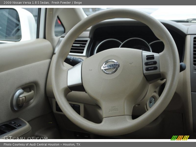 Fresh Powder / Beige 2009 Nissan Versa 1.8 S Sedan