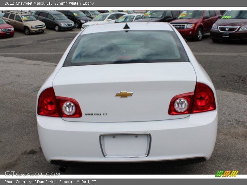 Summit White / Ebony 2012 Chevrolet Malibu LT