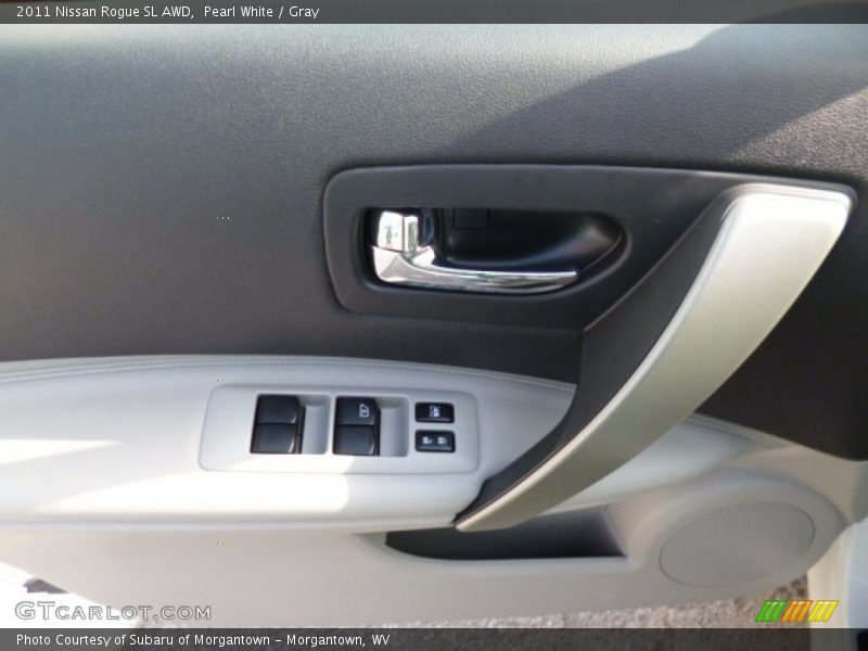 Pearl White / Gray 2011 Nissan Rogue SL AWD