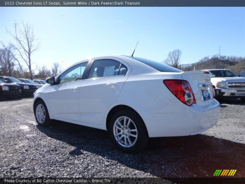 Summit White / Dark Pewter/Dark Titanium 2013 Chevrolet Sonic LT Sedan