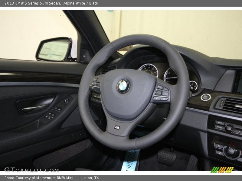 Alpine White / Black 2013 BMW 5 Series 550i Sedan