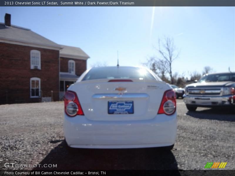 Summit White / Dark Pewter/Dark Titanium 2013 Chevrolet Sonic LT Sedan