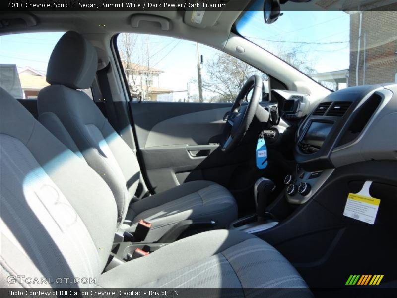 Summit White / Dark Pewter/Dark Titanium 2013 Chevrolet Sonic LT Sedan