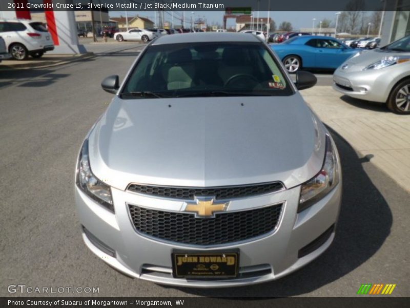 Silver Ice Metallic / Jet Black/Medium Titanium 2011 Chevrolet Cruze LS