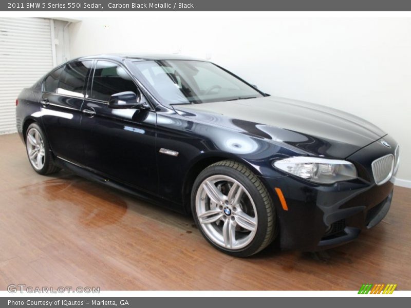 Carbon Black Metallic / Black 2011 BMW 5 Series 550i Sedan