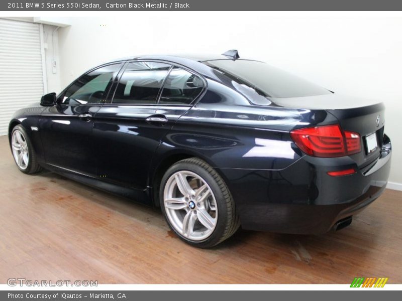 Carbon Black Metallic / Black 2011 BMW 5 Series 550i Sedan