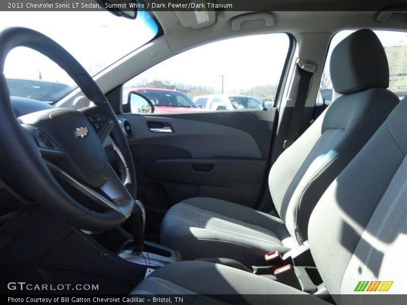 Summit White / Dark Pewter/Dark Titanium 2013 Chevrolet Sonic LT Sedan