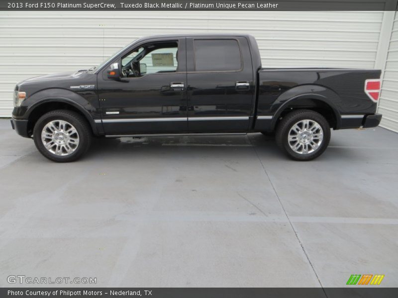 Tuxedo Black Metallic / Platinum Unique Pecan Leather 2013 Ford F150 Platinum SuperCrew