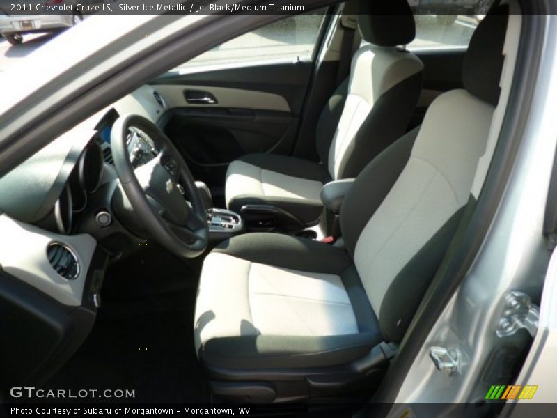 Silver Ice Metallic / Jet Black/Medium Titanium 2011 Chevrolet Cruze LS