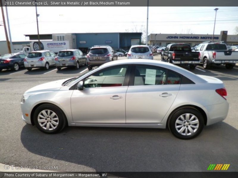 Silver Ice Metallic / Jet Black/Medium Titanium 2011 Chevrolet Cruze LS