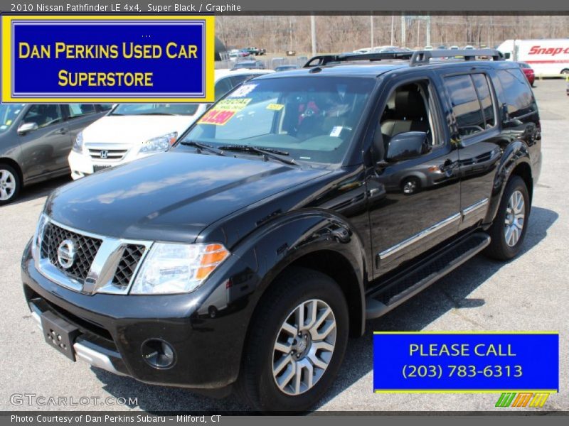 Super Black / Graphite 2010 Nissan Pathfinder LE 4x4