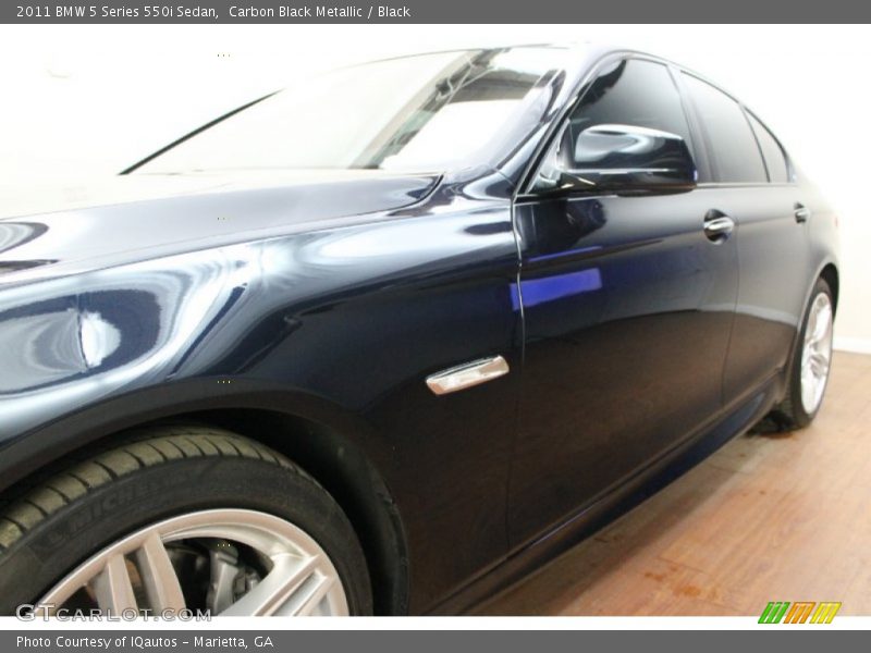 Carbon Black Metallic / Black 2011 BMW 5 Series 550i Sedan