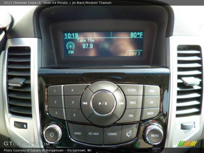 Silver Ice Metallic / Jet Black/Medium Titanium 2011 Chevrolet Cruze LS