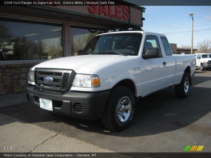 Oxford White / Medium Dark Flint 2008 Ford Ranger XL SuperCab 4x4