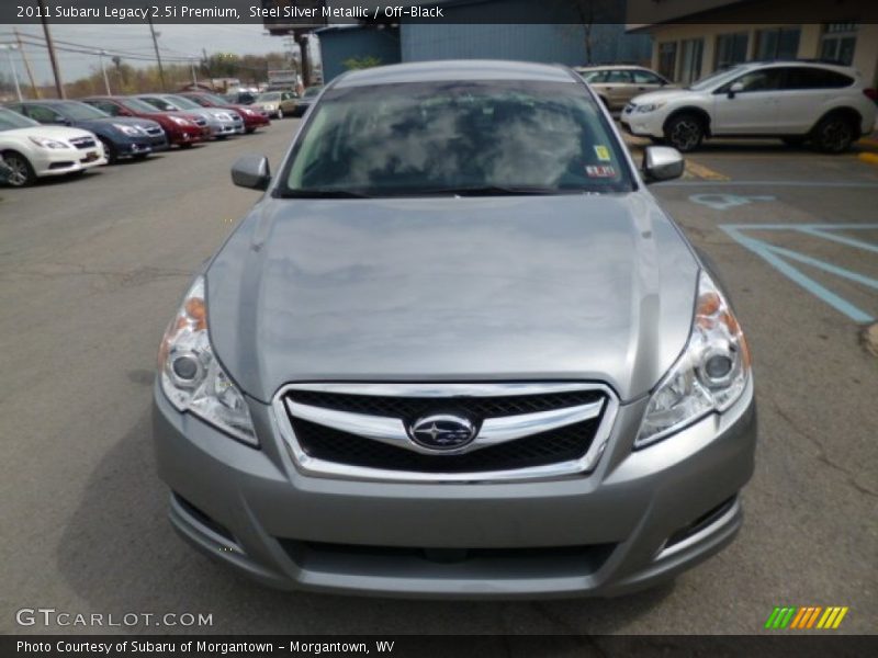 Steel Silver Metallic / Off-Black 2011 Subaru Legacy 2.5i Premium