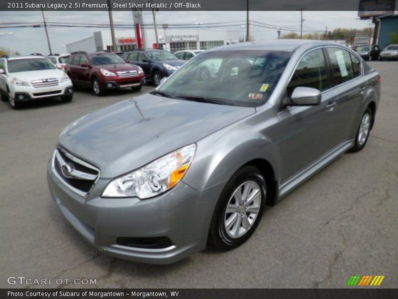 Steel Silver Metallic / Off-Black 2011 Subaru Legacy 2.5i Premium