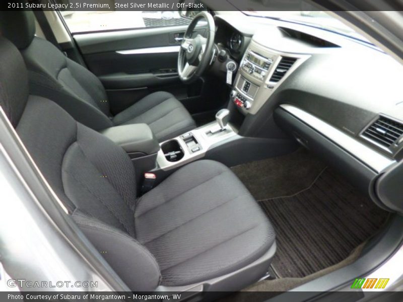 Steel Silver Metallic / Off-Black 2011 Subaru Legacy 2.5i Premium