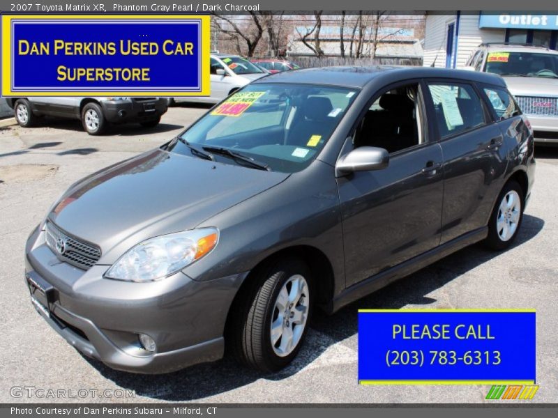 Phantom Gray Pearl / Dark Charcoal 2007 Toyota Matrix XR