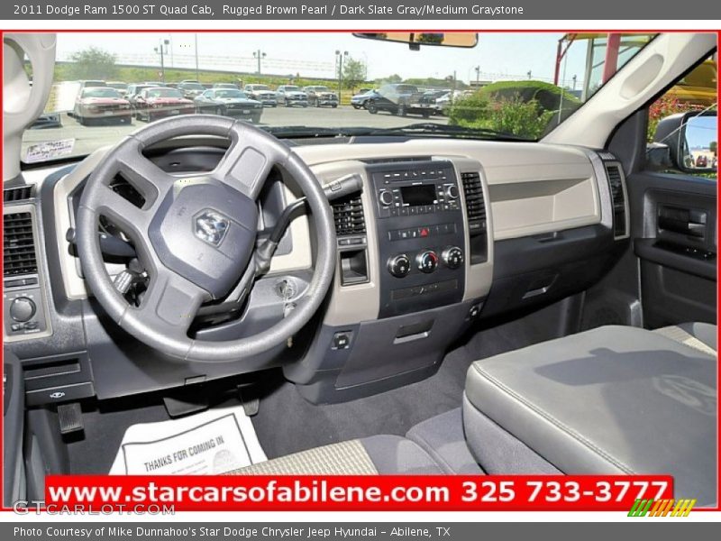 Rugged Brown Pearl / Dark Slate Gray/Medium Graystone 2011 Dodge Ram 1500 ST Quad Cab