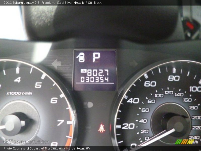 Steel Silver Metallic / Off-Black 2011 Subaru Legacy 2.5i Premium