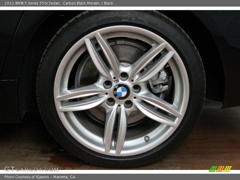 Carbon Black Metallic / Black 2011 BMW 5 Series 550i Sedan