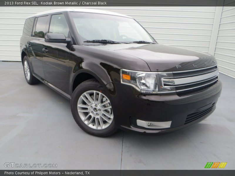 Kodiak Brown Metallic / Charcoal Black 2013 Ford Flex SEL
