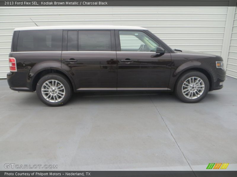 Kodiak Brown Metallic / Charcoal Black 2013 Ford Flex SEL