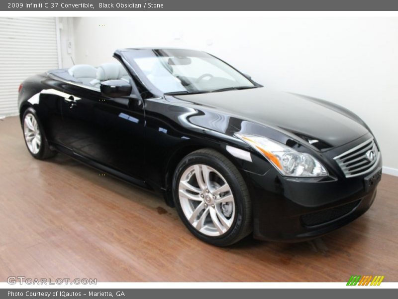 Black Obsidian / Stone 2009 Infiniti G 37 Convertible