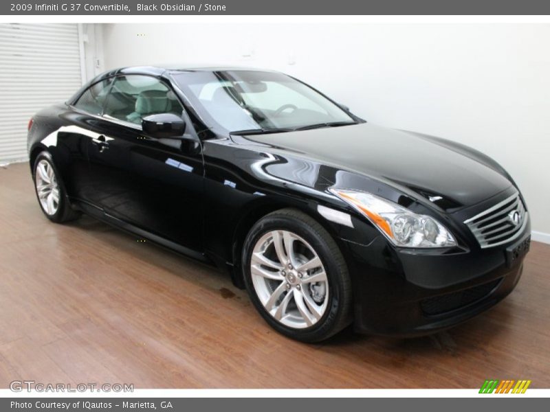 Black Obsidian / Stone 2009 Infiniti G 37 Convertible