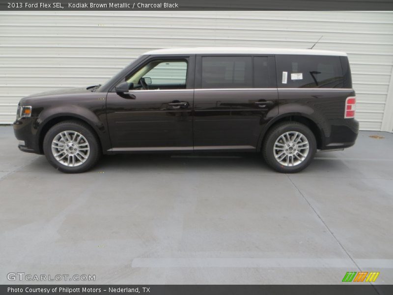 Kodiak Brown Metallic / Charcoal Black 2013 Ford Flex SEL