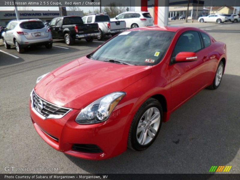 Red Alert / Charcoal 2011 Nissan Altima 2.5 S Coupe