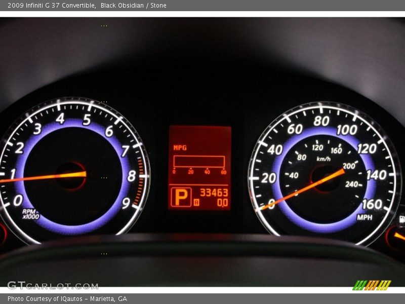 Black Obsidian / Stone 2009 Infiniti G 37 Convertible