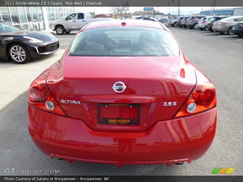 Red Alert / Charcoal 2011 Nissan Altima 2.5 S Coupe