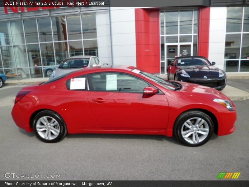 Red Alert / Charcoal 2011 Nissan Altima 2.5 S Coupe
