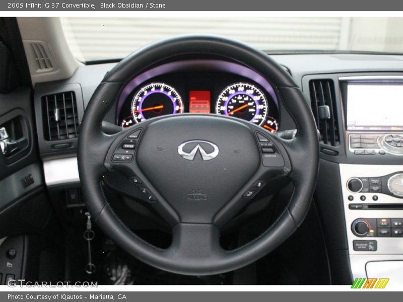 Black Obsidian / Stone 2009 Infiniti G 37 Convertible