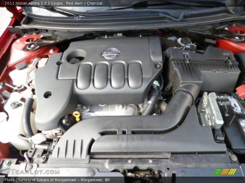 Red Alert / Charcoal 2011 Nissan Altima 2.5 S Coupe