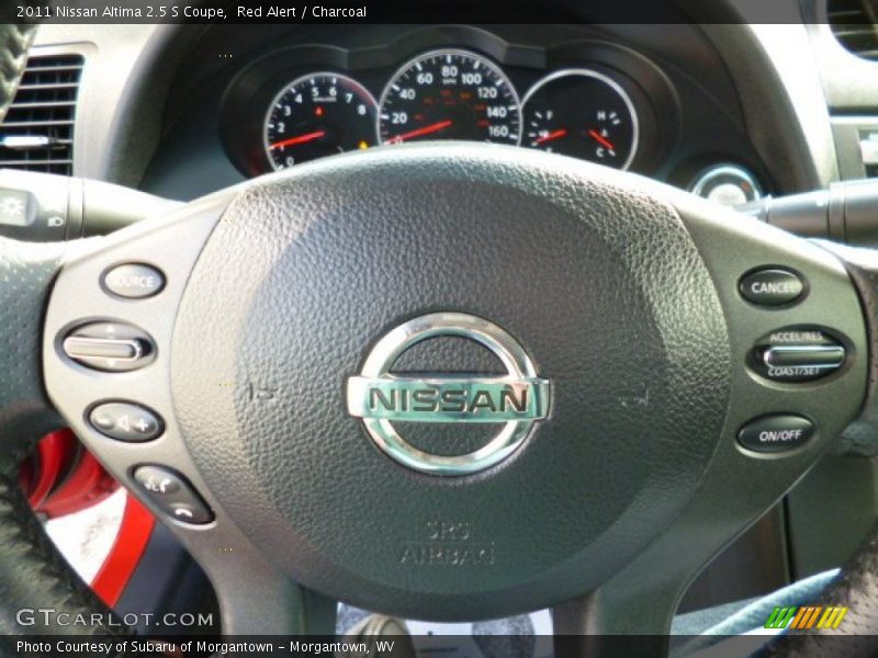 Red Alert / Charcoal 2011 Nissan Altima 2.5 S Coupe