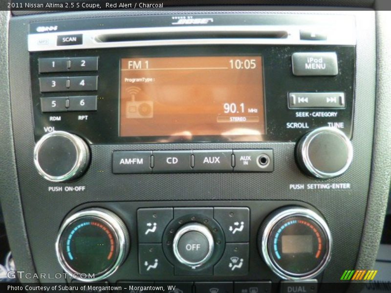 Red Alert / Charcoal 2011 Nissan Altima 2.5 S Coupe