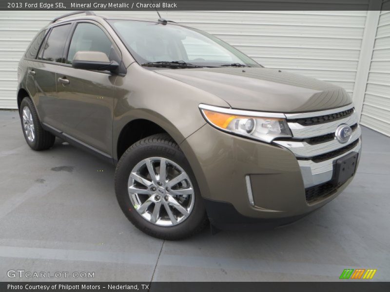 Mineral Gray Metallic / Charcoal Black 2013 Ford Edge SEL