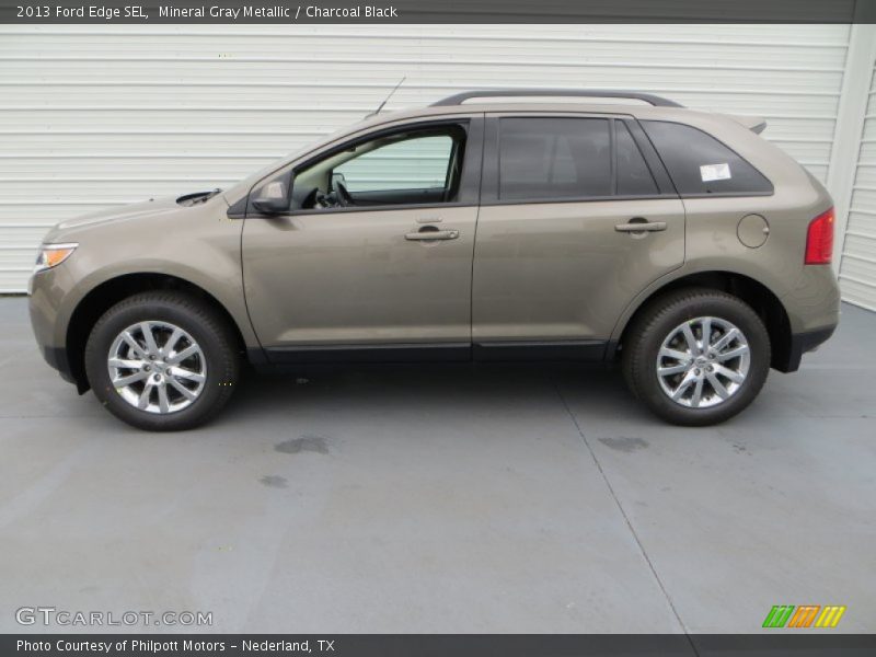 Mineral Gray Metallic / Charcoal Black 2013 Ford Edge SEL