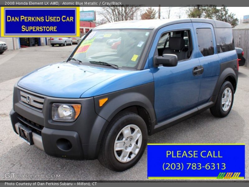 Atomic Blue Metallic / Gray/Black 2008 Honda Element LX AWD