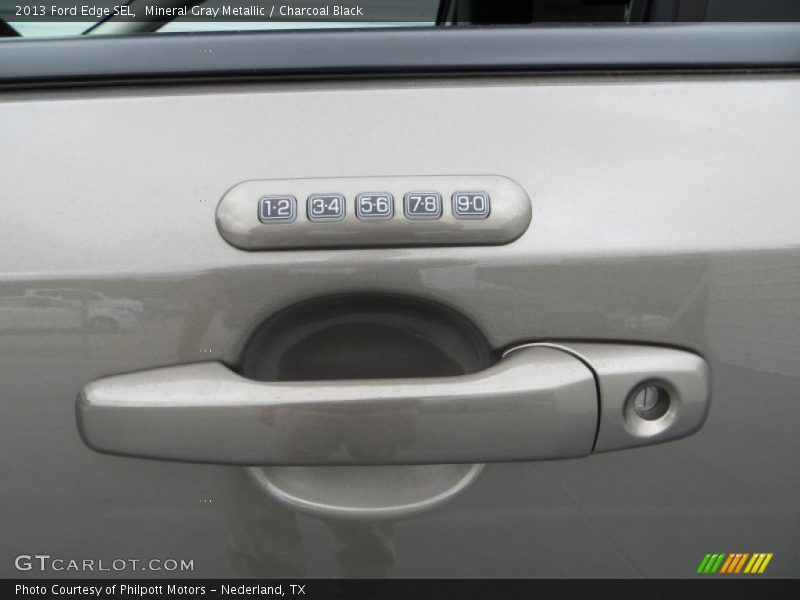 Mineral Gray Metallic / Charcoal Black 2013 Ford Edge SEL