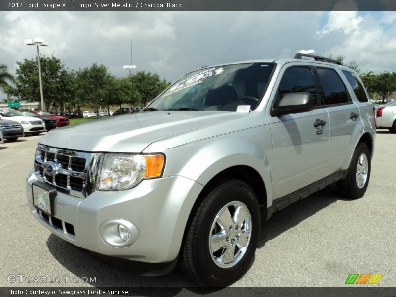 Ingot Silver Metallic / Charcoal Black 2012 Ford Escape XLT