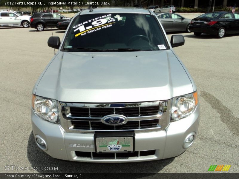 Ingot Silver Metallic / Charcoal Black 2012 Ford Escape XLT