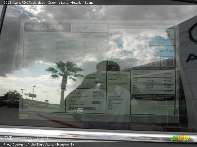 Graphite Luster Metallic / Ebony 2013 Acura RDX Technology