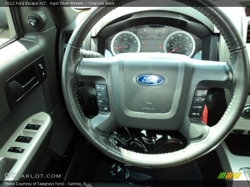 Ingot Silver Metallic / Charcoal Black 2012 Ford Escape XLT